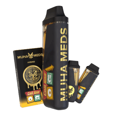 Muha Meds Cali Gas OG 2g THC distillate disposable vape