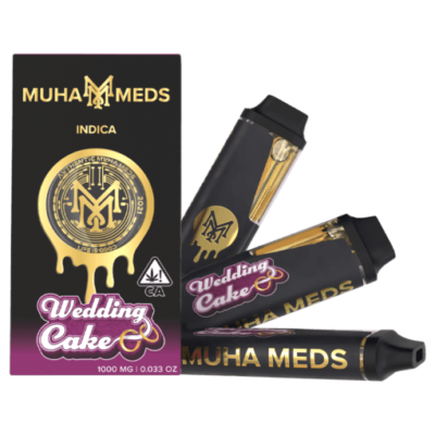 Muha Meds Wedding Cake THC distillate disposable 2g