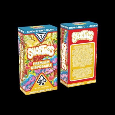 Shorties Lemon Cherry Gelato 2g live resin and liquid diamond disposable