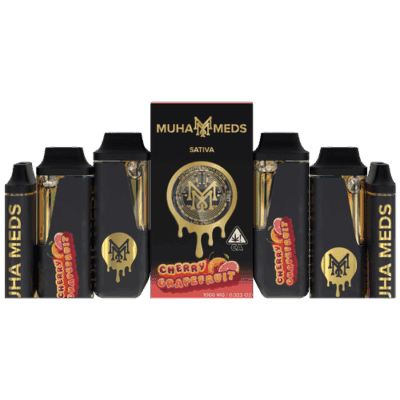 Muha Meds Cherry Grapefruit 2g THC distillate bar