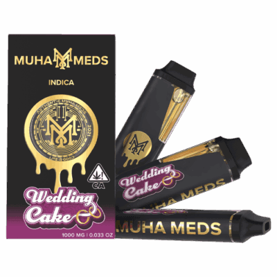 Muha Meds Wedding Cake 2g THC distillate bar