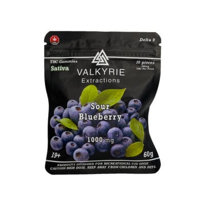 Alternative view of Valkyrie - Sour Blueberry 1000mg THC