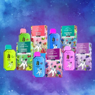 Galaxy Bar 2g THC distillate disposable vape assorted flavours