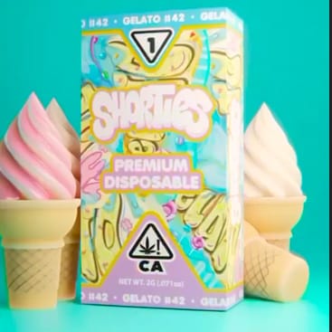 Shorties Gelato 2g live resin and liquid diamond disposable