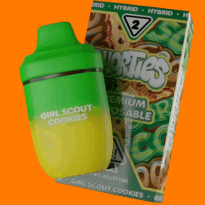 Shorties Girl Scout Cookies 2g live resin and liquid diamond disposable