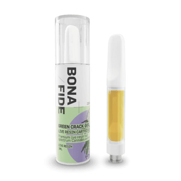 Bonafide Live Resin Cartridge – Green Crack God – 1g Bonafide Live Resin Cartridge – Green Crack God – 1g Image