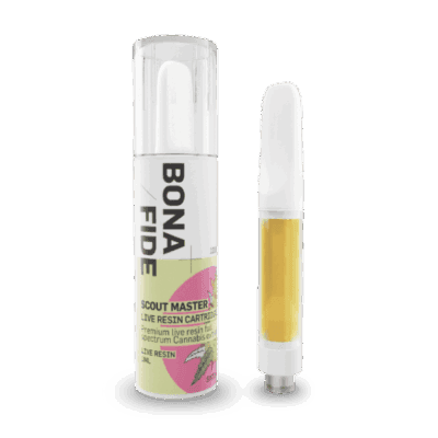 Bonafide Scout Master live resin sativa vape cartridge 1g