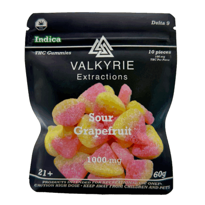 Alternative view of Valkyrie - Sour Grapefruit 1000mg THC