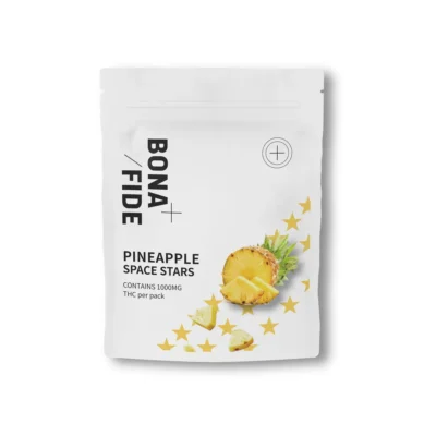 Bonafide Pineapple Space Stars 1000mg THC gummies bag